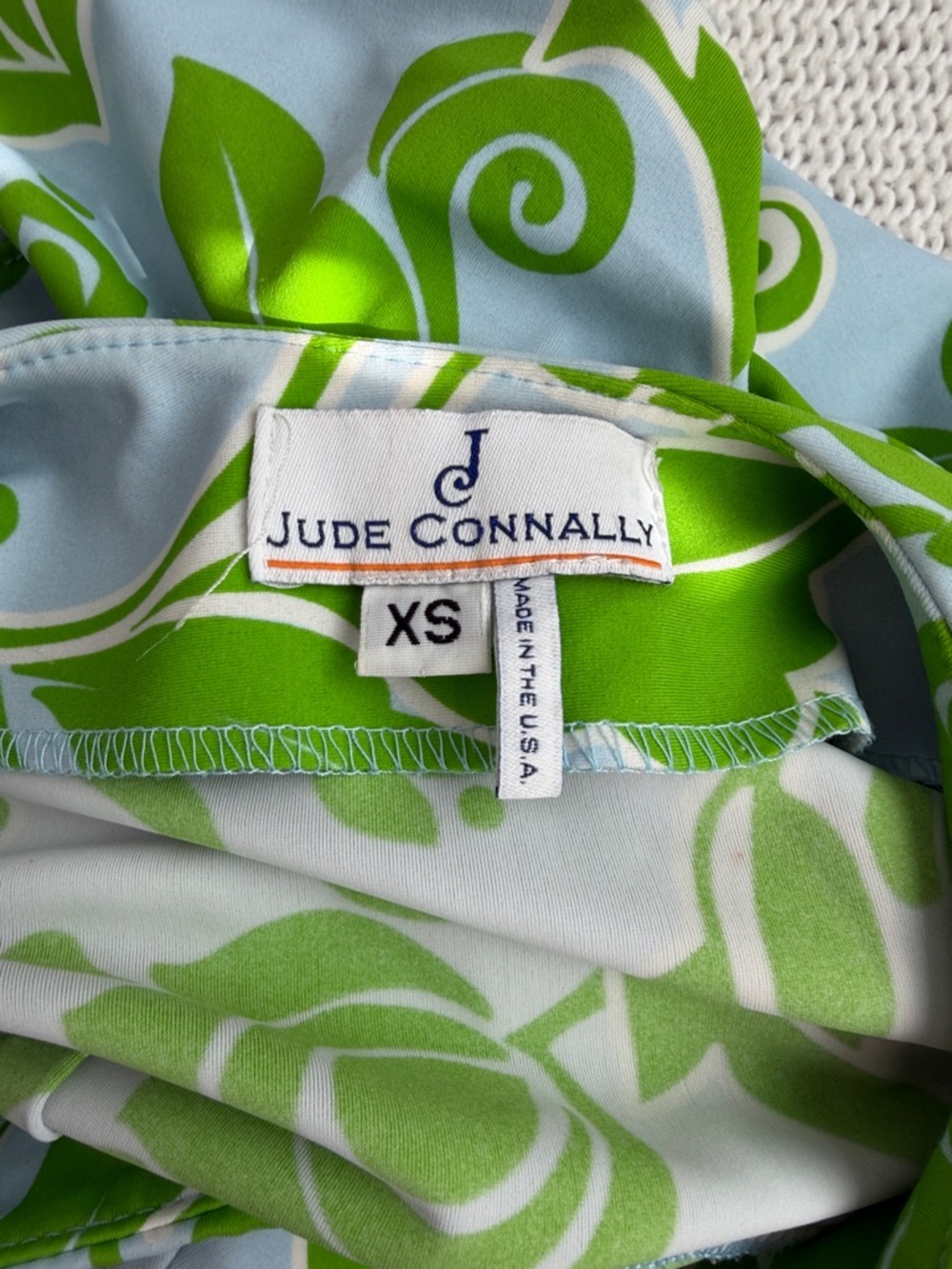 Jude Connally Green/Blue Floral Sleeveless Dress Size XS - Picture 5 of 6